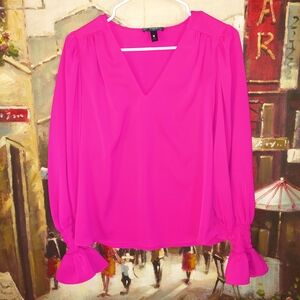 Aqua Women's Blouse in Vibrant Pink